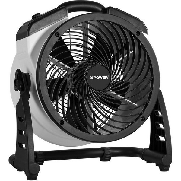 XPOWER Tischventilator FC-100 Mehrzweck 11" Luftumwälz Utility Lüfter Elektro Ventilator, 60W, 900CFM, 3H Timer & 4 Geschwindigkeiten, 41x36x22.5cm