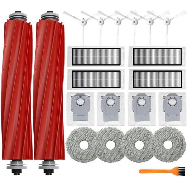 FELIXLEO Staubsaugerdüsen-Set Staubsaugerdüsen-Set Zubehör für Roborock Q Revo Zubehörset Roboter, (21-tlg)