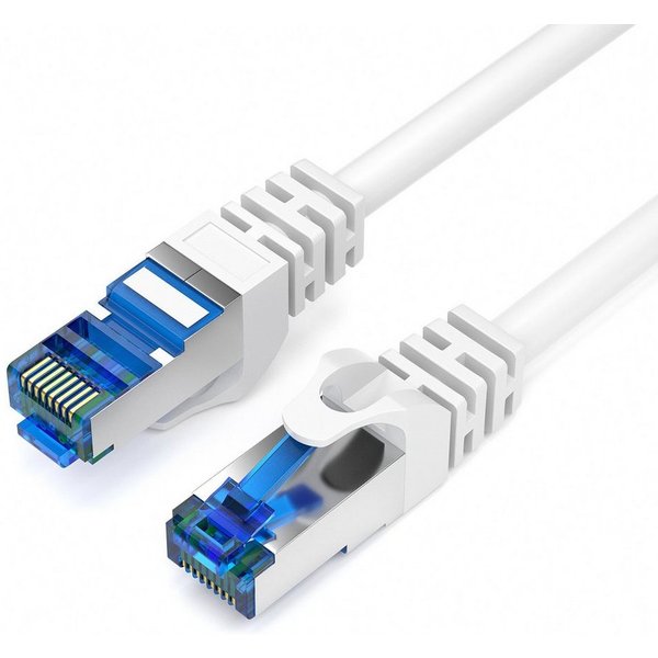 JAMEGA CAT 7 Patchkabel Ethernet RJ45 Netzwerkkabel Rohkabel LAN Kabel LAN-Kabel, CAT.7, RJ-45 Stecker (Ethernet) (1500 cm)
