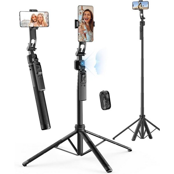 Rollei 23152 Kamerastativ (Automatischer AI Tracking Selfie-Stick für TikTok & Vlogs)