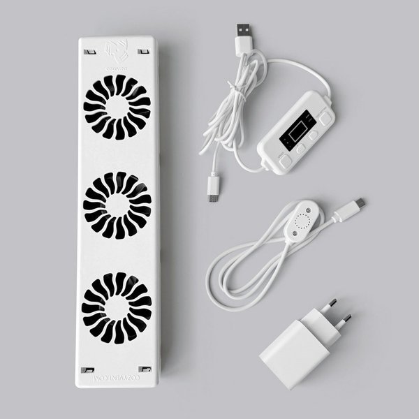 Cozy Vent Heizkörperventilator Heizkörper Ventilator Energiesparender Booster mit Fernbedienung