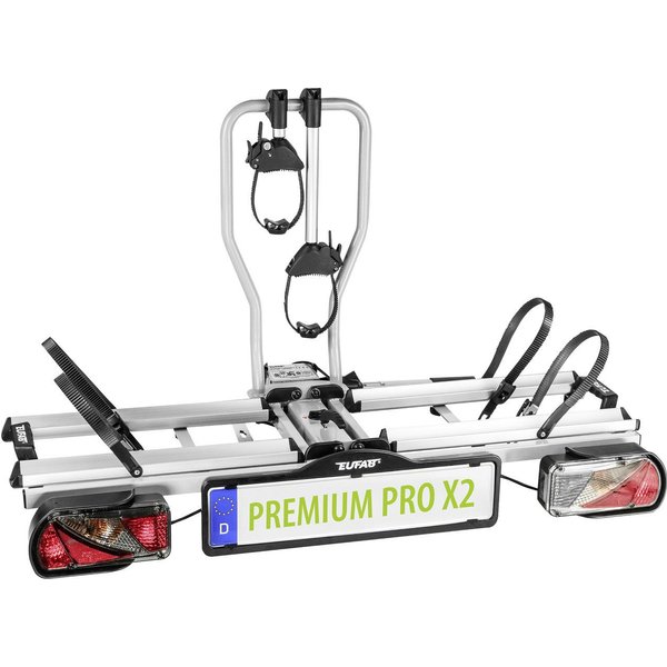 EUFAB Heckfahrradträger EUFAB Fahrradheckträger PREMIUM PRO X2 für 2