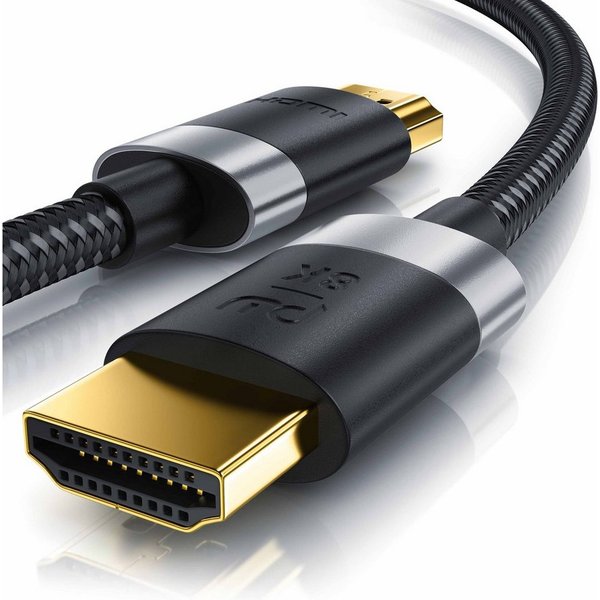Primewire 8K @ 120Hz / 4K @ 240Hz DSC, Ultra High Speed, Nylonummantelung, 1,5m HDMI-Kabel, 2.1, HDMI Typ A (150 cm), 48 Gbit/s Bandbreite, eARC, CEC, HDCP, für
