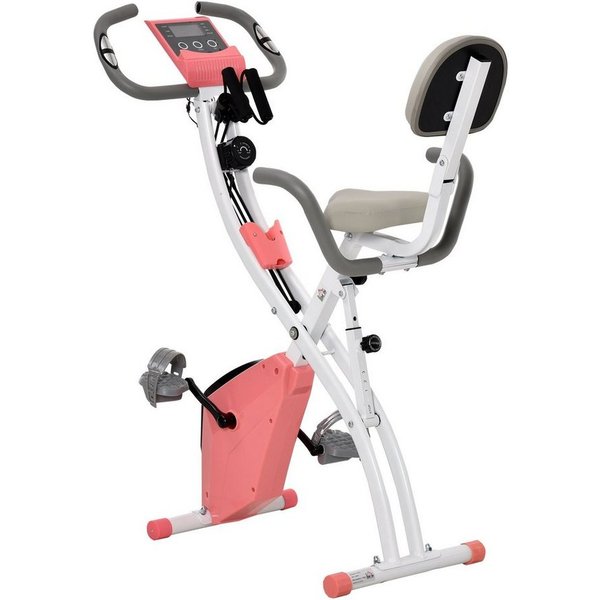 HOMCOM Heimtrainer Fahrradtrainer mit LCD Display