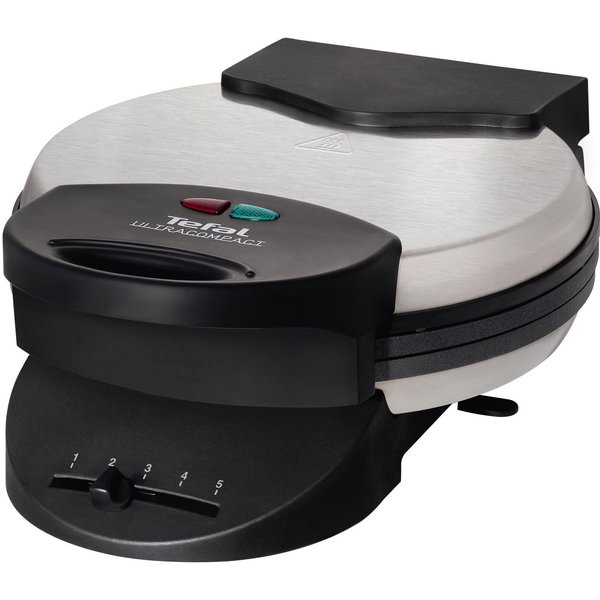 Tefal Waffeleisen WM310D, 1000 W, Waffeln in Herzform, stufenloser Temperatur für Wunsch-Bräunung