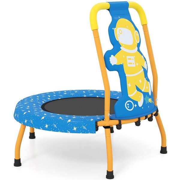COSTWAY Kindertrampolin, Ø 71 cm, (1 tlg), Trampoin, mit Griff & Randabdeckung
