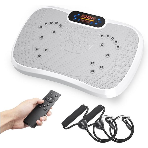 Dripex Vibrationsplatte 3D Vibrationsplatte mit 99 Vibrationsstufen+Bluetooth, Trainingsbänder