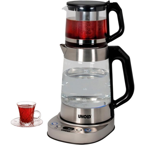 Unold Samowar Selin, 1 l, 1800 W, Teekanne und Wasserkocher in einem Gerät