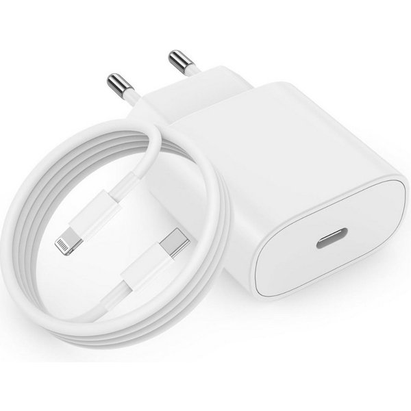 Zonoto Ladekabel für Apple iPhone Schnellladefunktion 20W Smartphone-Ladegerät (20W+1m, Netzteil inklusive Ladekabel für iPhone 11 12 13 14 X Xs Max, Apple iPho