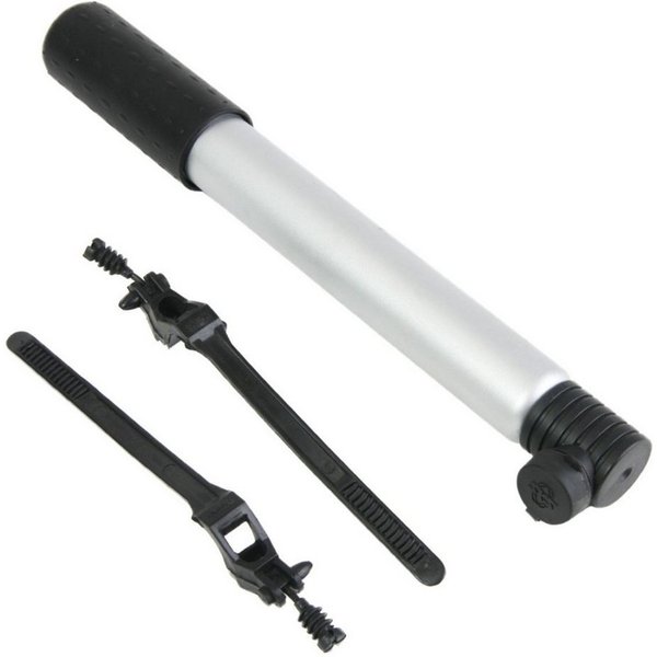SKS Fahrradpumpe Fahrrad Mini-Pumpe Luft-Pumpe Kompakt Silber (Packung, inkl. Halterung), Handpumpe Fahrradpumpe Bike E-Bike für AV DV Dunlop Presta Auto-Ventil