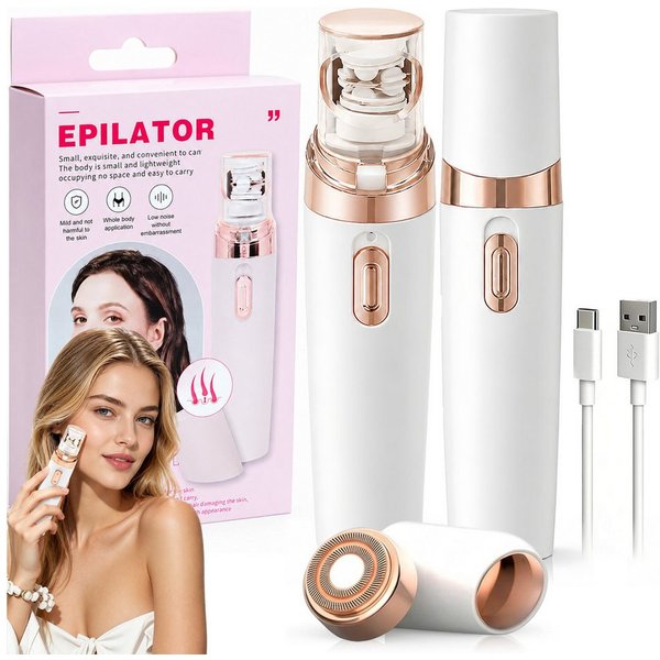 MOPUEA Epilierer Gesichtsrasierer Frauen Wiederaufladbar Kabellos Schmerzfrei Epilierer, USB Haarentfernung Gerät Für Frauen Gesicht Beine Und Körper Anwendung,