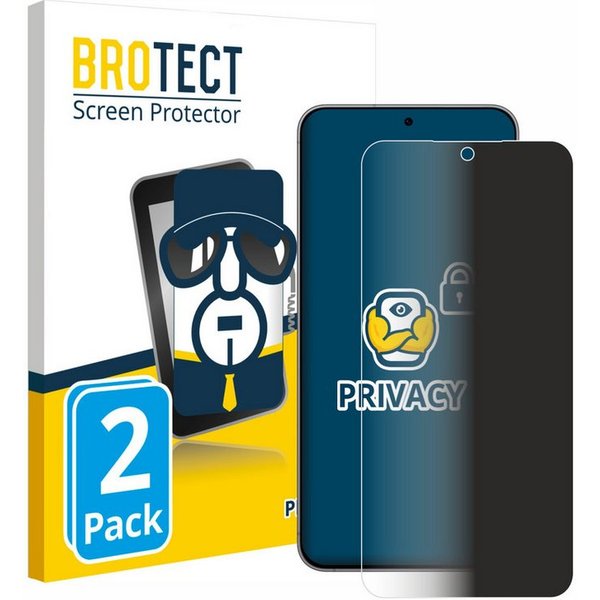 BROTECT Displayschutzfolie Sichtschutzfolie für Samsung Galaxy A57 5G, 2 Stück, Anti-Spy Privacy Sichtschutz Blickschutzfolie Blaulicht-Schutz