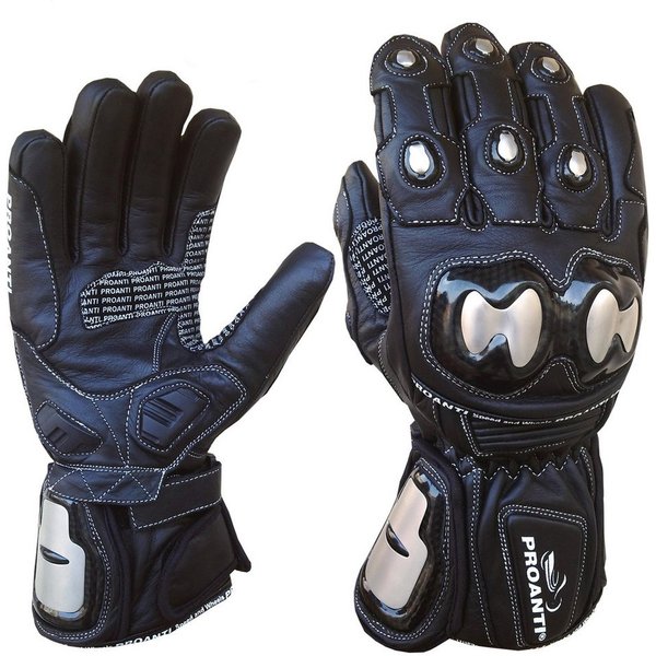 PROANTI Motorradhandschuhe Regen Winter Race Leder Motorrad Handschuhe - Warm & Sicher