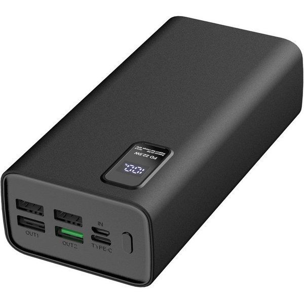 Platinet 30000 mAh Power Bank mit Schnellladung und USB Type C Powerbank