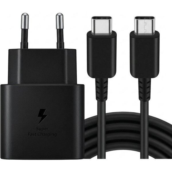 Futurea 25W Schnellladegerät für Samsung Ladekabel Ladeset für S26 S25 A55 USB-Ladegerät (3000 mA, 100cm USB-C Kabel Samsung Ladekabel, 1-tlg., Breite Kompatibi