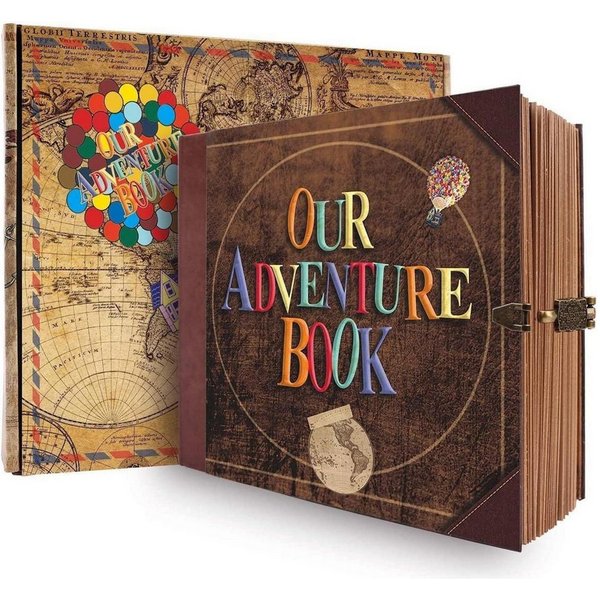 LuxusKollektion Sammelalbum Fotoalbum Zum Selbstgestalten Scrapbook Vintage Travel 8.9x7.7 Inch (1-St)