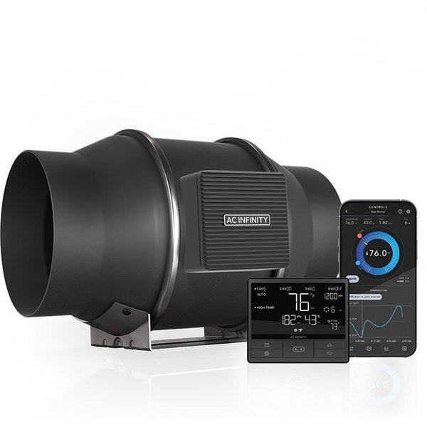 AC INFINITY Radialventilator AC Infinity CLOUDLINE PRO T-Serie Inline-Lüftersystem, CLOUDLINE PRO T6, Inline-Rohrventilator, 150 mm, Smart Controller