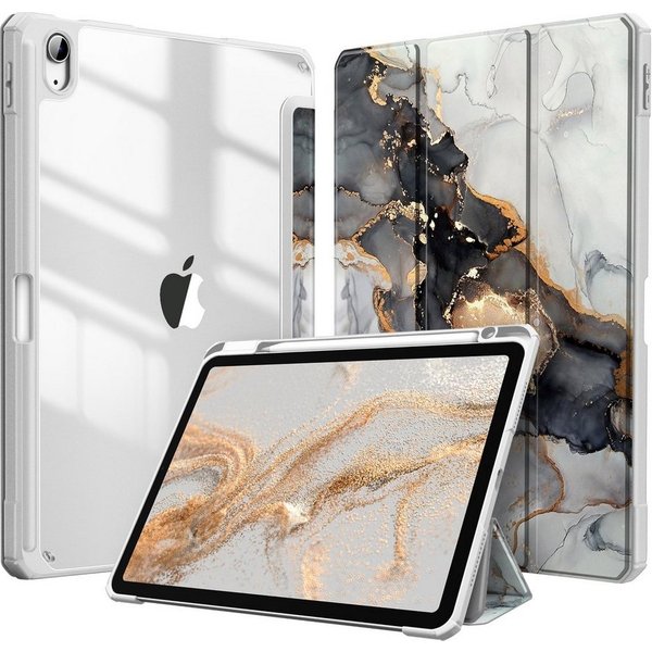 Fintie Tablet-Hülle für iPad Air 11'' M4/M3/M2(2026/2025/2024), iPad Air 5/4 Gen 2022/2020 10.9 Zoll, mit Stifthalter, Hülle mit transparenter Hartschale auf de