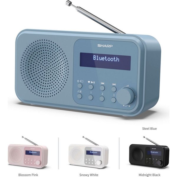 Sharp DR-P420 Radio (Digitalradio (DAB), FM-Tuner mit RDS, 2 W)