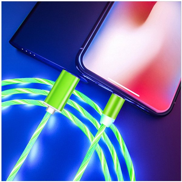 Kevin Frotscher (FroShop) Universal 3-in-1 magnetisches Ladekabel für iPhone Smartphone-Kabel, Samsung Huawei Micro USB / Typ C / kompatibel mit Apple LED - 1m 