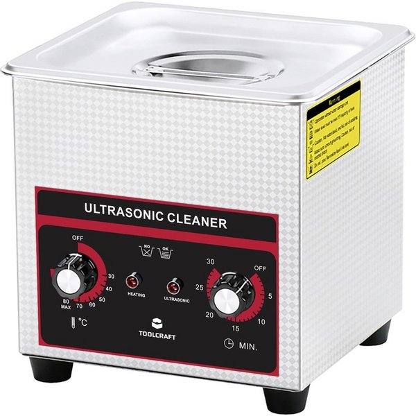 TOOLCRAFT Ultraschallreiniger TOOLCRAFT USC-130 Ultraschallreiniger Schmuck, Bürobedarf, Werkstatt 1