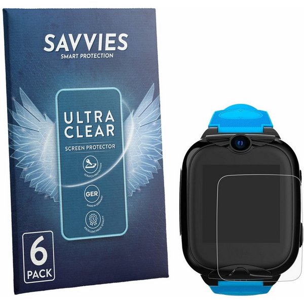 Savvies Displayschutzfolie Schutzfolie für Xplora XGO2, 6 Stück, Displayschutz Schutz Folie Klar Transparent
