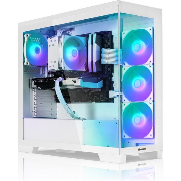 AurumPC R7 7800X3D mit RX9070XT 16GB und 32GB DDR5 RAM White Edition Gaming-PC (AMD Ryzen 7 7800X3D, Radeon RX 9070 XT, 32 GB RAM, 1000 GB SSD, Luftkühlung, Win