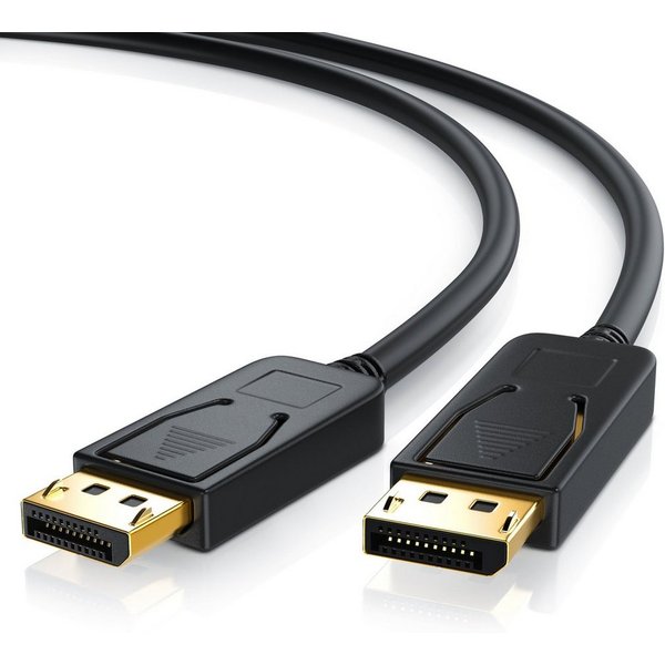 CSL DP Monitor Kabel 4k 60Hz UHD incl. Audio-Übertragung - 2m Audio- & Video-Kabel, DisplayPort, (200 cm), für Gaming-Monitor und PC, flüssige, gestochen scharf