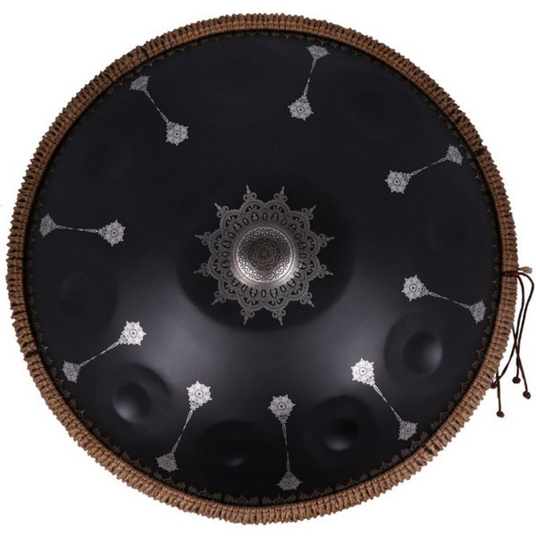 FANNOU Handpan 10 Notes Mandala Pattern, Handpan Drum Decorative Steel Percussion Instrument