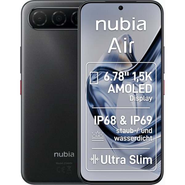 Nubia Air 256GB Smartphone (17,2 cm/6,78 Zoll, 256 GB Speicherplatz, 50 MP Kamera)