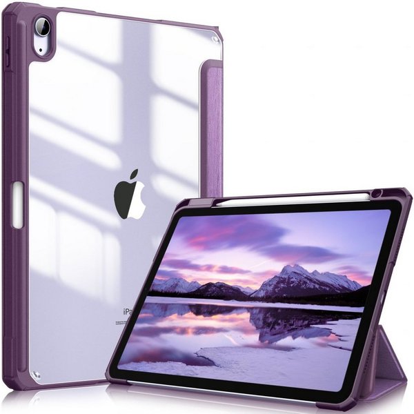 Fintie Tablet-Hülle für iPad Air 11'' M4/M3/M2(2026/2025/2024), iPad Air 5/4 Gen 2022/2020 10.9 Zoll, mit Stifthalter, Hülle mit transparenter Hartschale auf de