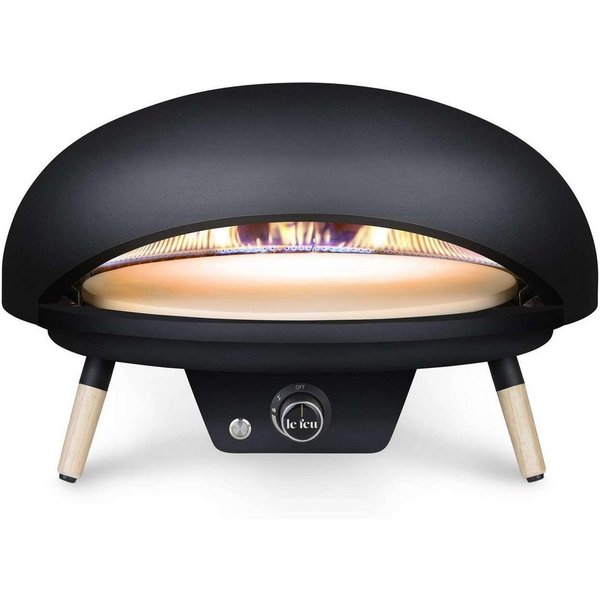 Le Feu Pizzaofen Turtle Motion 3.1, Gas-Pizzaofen mit rotierendem Pizzastein, 500°C, schnelles Backen