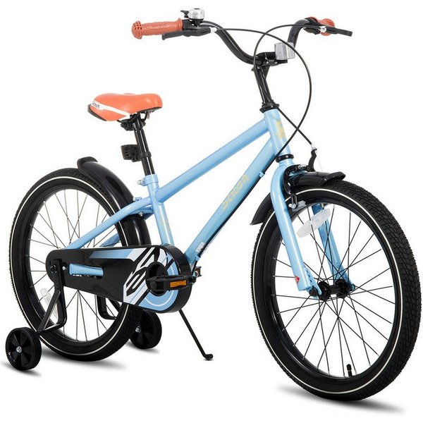 JOYSTAR Kinderfahrrad Totem 12/14/16/18/20 Zoll Kinderfahrrad für 3-13 jährige Jungen, mit Stützräder, Kotflügel, Front and rear dual brakes, Reflektorplatte