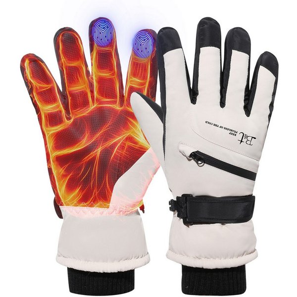 Sunicol Skihandschuhe Wasserdicht Handschuhe Herren Damen Winterhandschuhe, Touchscreen Rutschfeste Thermohandschuhe für Radfahren, Laufen, Skifahren, Wandern