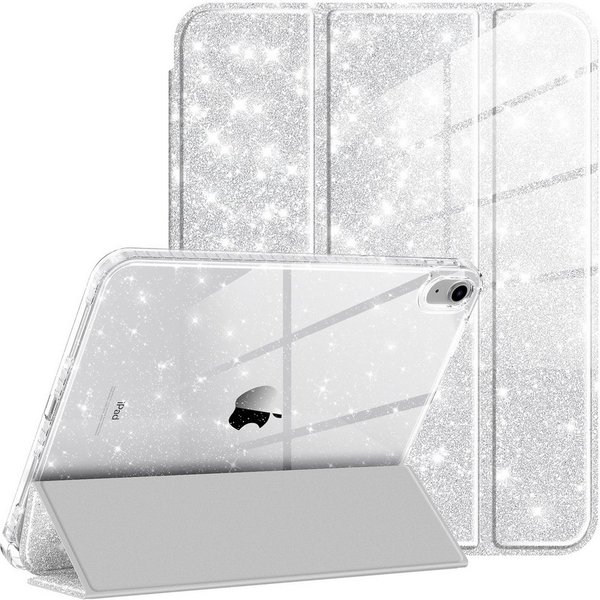 Fintie Tablet-Hülle für iPad 11 Generation 11 Zoll 2025(A16), iPad 10 Generation 2022, mit Stifthalter, Glitzernde Stoßfeste Case mit Glänzende Rückseite