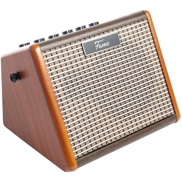 FAME Verstärker (Akustikgitarren Verstärker, Akkubetrieben, Bluetooth-Schnittstelle)