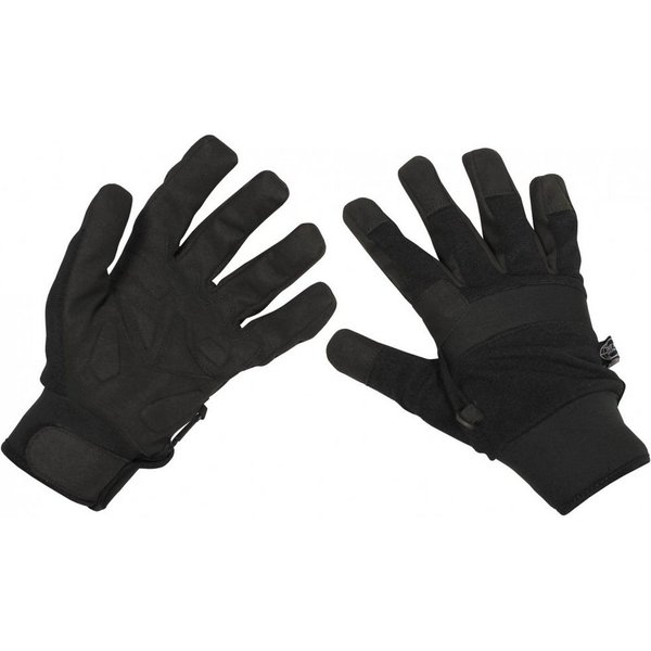 MFH Multisporthandschuhe Fingerhandschuhe, "Security", Neopren, Schnittschutz,schwarz - XL