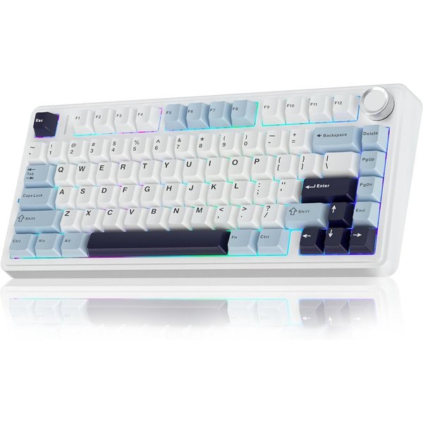 nsihing AULA F75 Mechanische Tastatur, 75%, Hot Swap, Knopf, RGB Gaming-Tastatur