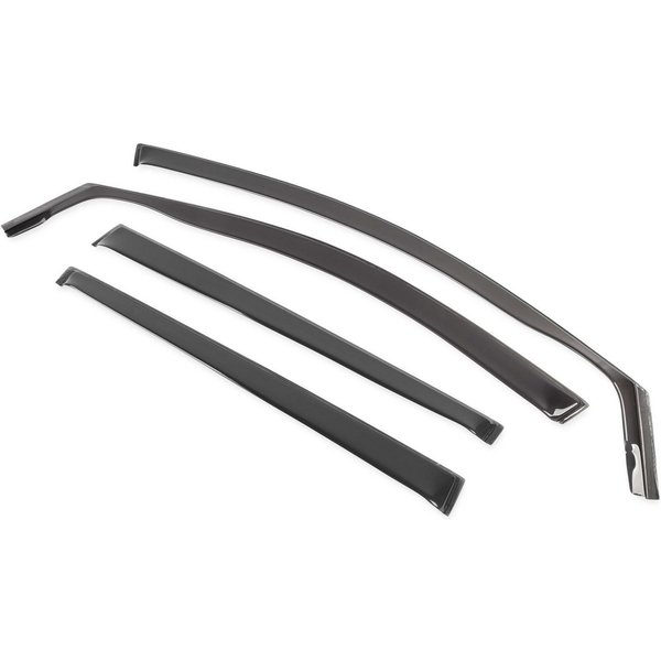 WALSER Autosonnenschutz Windabweiser für Ford Focus 3 07/2010-02/2020, (12-St., 4 Windabweiser vorne und hinten, 8 Befestigungsklammern)