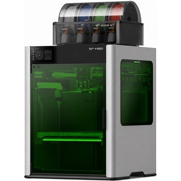 Bambu Lab 3D-Drucker Bambu Lab H2D Laser Full Combo mit AMS 2 Pro und Lasermodul 10 W, Dual-Nozzle-System (Dual-Hotend)