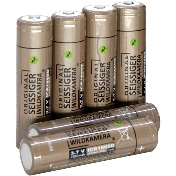Seissiger Lithium-Ionen-Akku 18650 – 6 Stück Akku