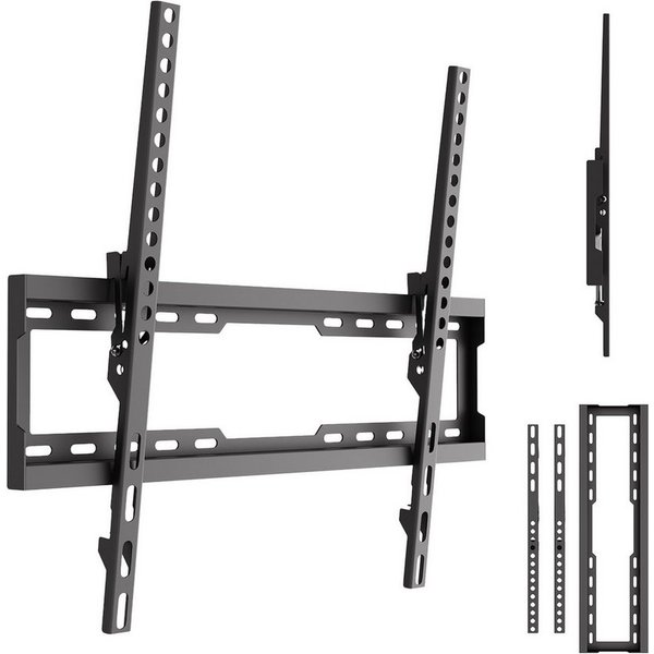 Maclean TV-Wandhalterung MC-188 für 37–86'' max. 45 kg schlank, (bis 86 Zoll, Neigungsverstellung: von +0° bis -8°, Wandabstand: 22 mm)