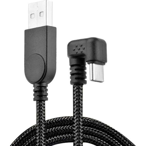 euroharry 1,5m USB Typ C Ladekabel 180 Grad U-förmiges Flexibles Kabel USB-Adapter, 150 cm