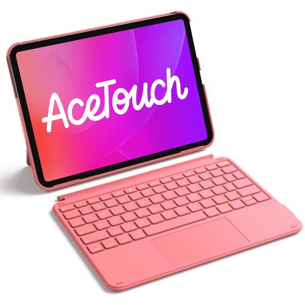 Inateck für iPad 11 Gen A16, 11 Zoll iPad Air M4 M3, iPad 10, iPad Pro 4/3/2/1 iPad-Tastatur (Ultraleichte, Abnehmbare Tastatur mit Touchpad, Tragbar)