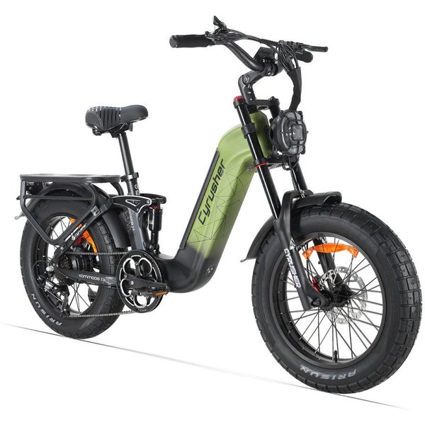 DOTMALL E-Bike Cityrad 20*4 Zoll Elektrofahrrad, 250W 48V20Ah Vollfederung, Shimano 7-Speed
