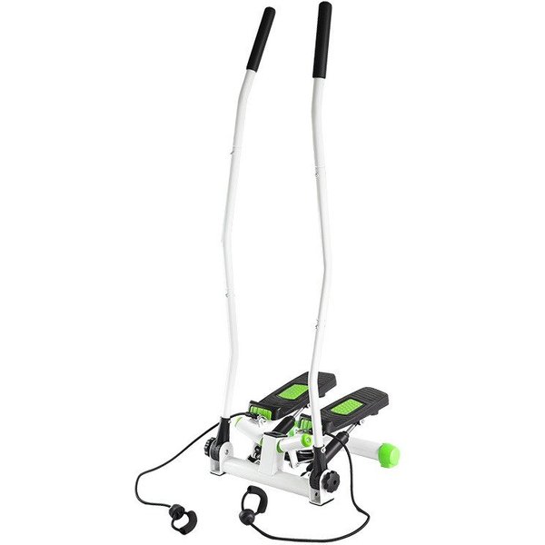HMS Stepper Steppmaschine Stepper mit Griffen Hometrainer, inkl. Expandern und Trainingsanzeige