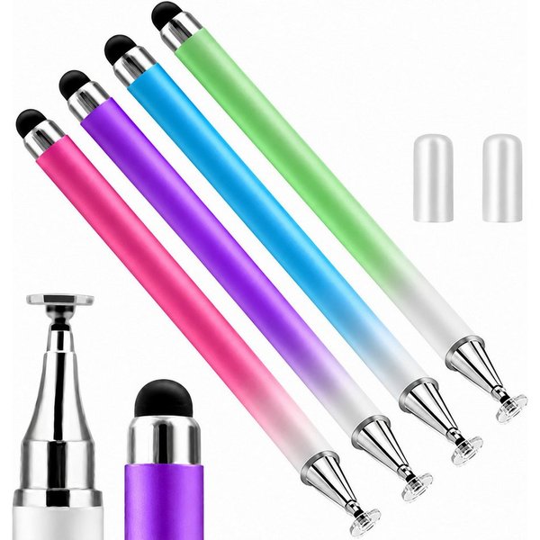 SpionProfi Eingabestift 4x Eingabestift Touchstift Handy Tablet Smartphone Universal TouchPen (1-St) 4x Universal Eingabestift für präzises Tippen auf Touchscre