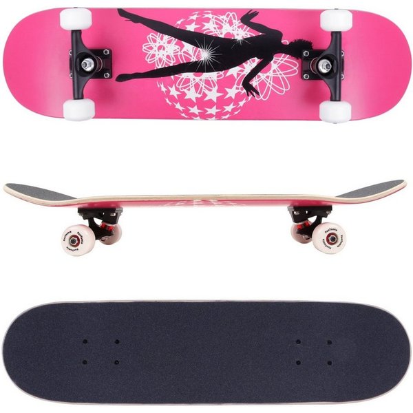 FunTomia Skateboard Skateboard mit Mach1 ABEC-9 Kugellager 7-lagigem Ahornholz 100A Rollen