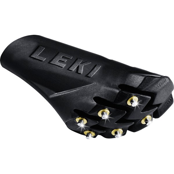 Leki Nordic-Walking-Stöcke Silent Spike Pad Walking SCHWARZ