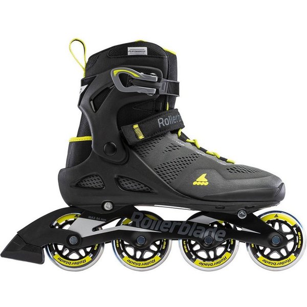 ROLLERBLADE Inlineskates Macroblade 80 (Rollen: 80mm/82A, Kugellager: SG5) schwarz/lime Herren